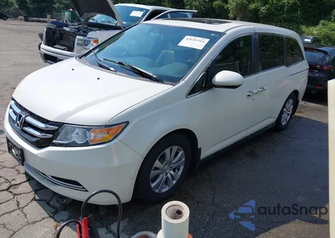 2015 Honda Odyssey Ex-L z USA, uszkodzony, nr VIN 5FNRL5H66FB078555